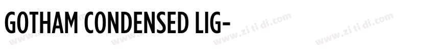 GOTHAM CONDENSED LIG字体转换